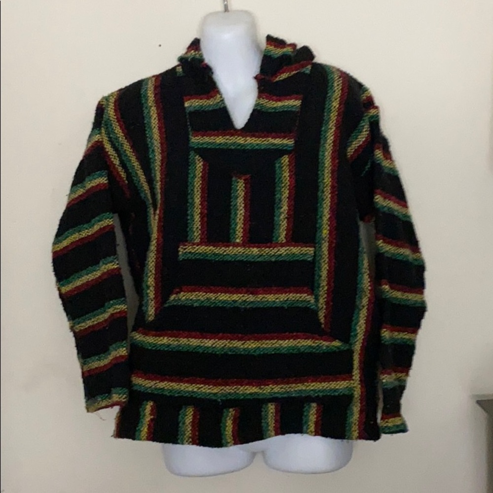 Wool Rasta ethnic hoodie - Small (S/M)